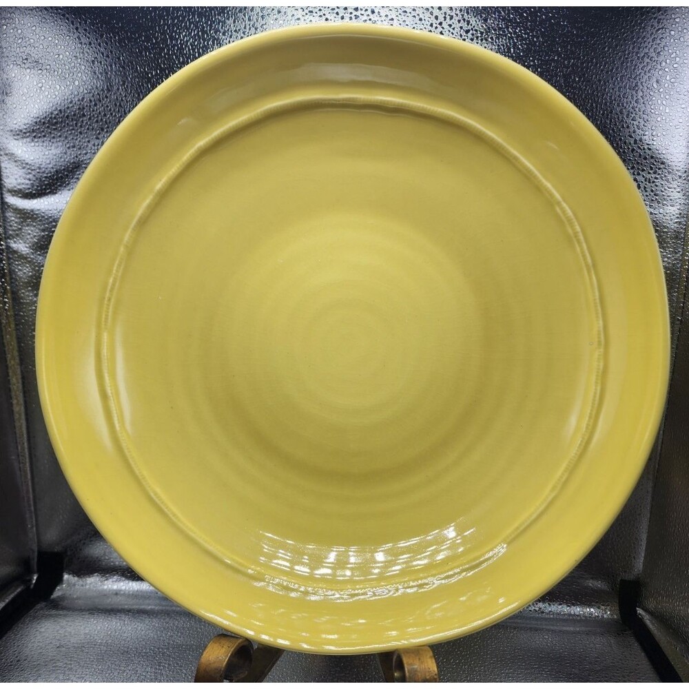 CERAMISIA, Large Pasta/Salad Serving Bowl,Made in Italy, Yellow Approx 13"(READ)
